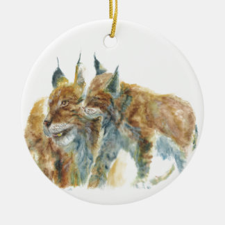 Ornement En Céramique Lynx design