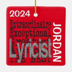 Ornement En Céramique Lyricist Extraordinaire CUSTOM