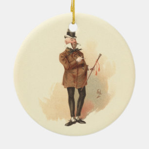 Ornement En Céramique M. Wilkins Micawber David Copperfield
