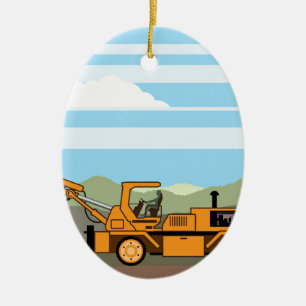 Ornement En Céramique Machines de véhicule de tracteur de plate-forme d