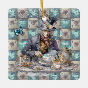 Ornement En Céramique Mad Hatter