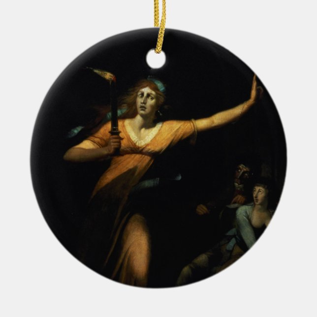Ornement En Céramique Madame Macbeth Sleepwalking, 1783 (huile sur la (Devant)
