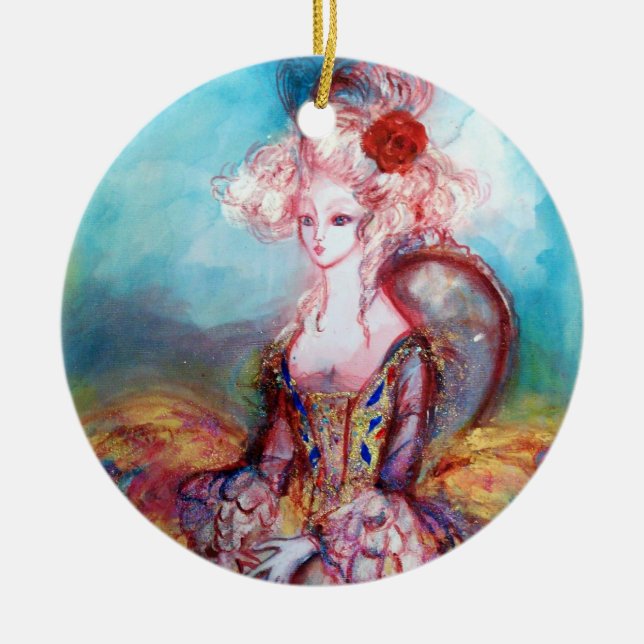 ORNEMENT EN CÉRAMIQUE MADAME POMPADOUR (Devant)
