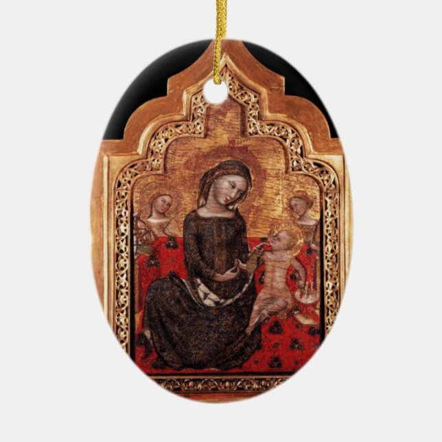 ORNEMENT EN CÉRAMIQUE MADONNA DE L'HUMILITÉ (Devant)