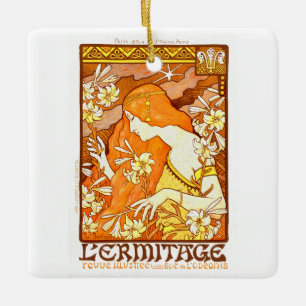 Ornement En Céramique Magazine poster vintage Art Nouveau Femme