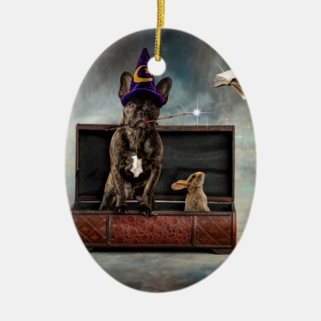 Ornement En Céramique Magicien et amis (Devant)