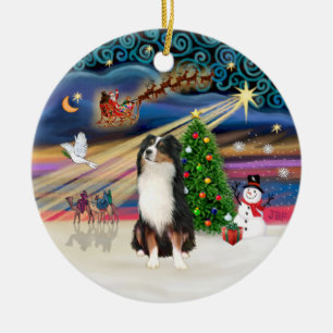 Ornement En Céramique Magie de Noël - Pasteur australien (tri)