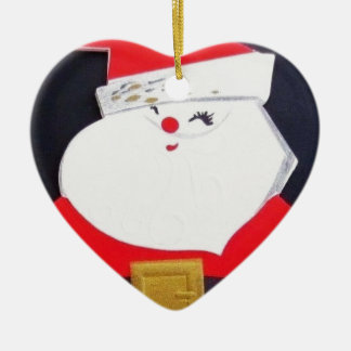 Ornement En Céramique Magnifique Père Noël de Noël Vintage