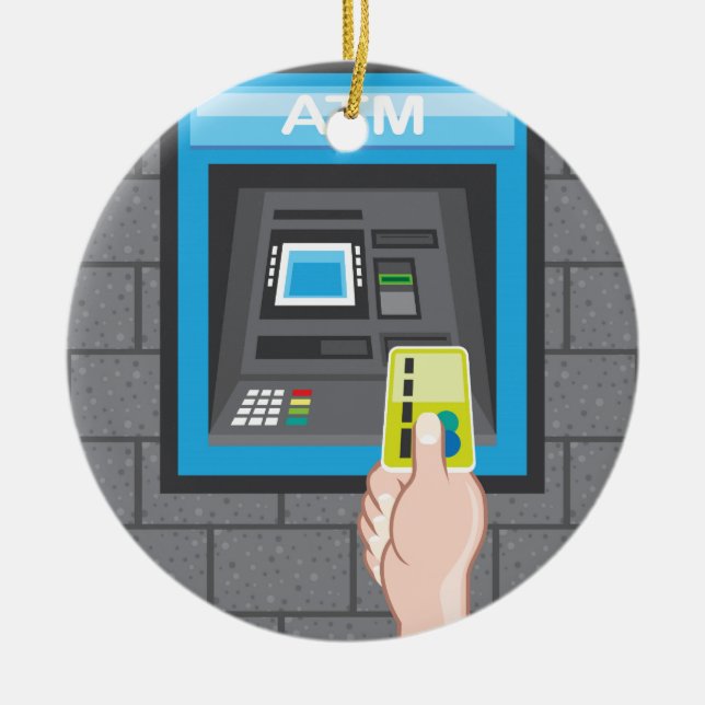 Ornement En Céramique Main humaine d'atmosphère avec une carte (Devant)