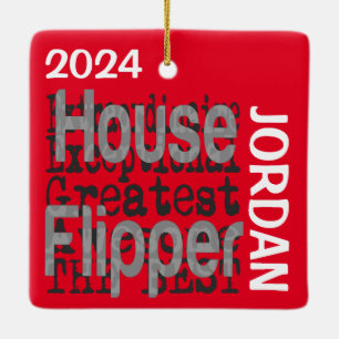 Ornement En Céramique Maison Flipper Extraordinaire PERSONNALISÉ
