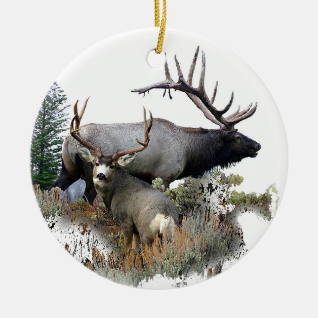 Ornement En Céramique Mâle de trophée de taureau de monstre (Devant)