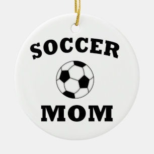 Ornement En Céramique Maman de football