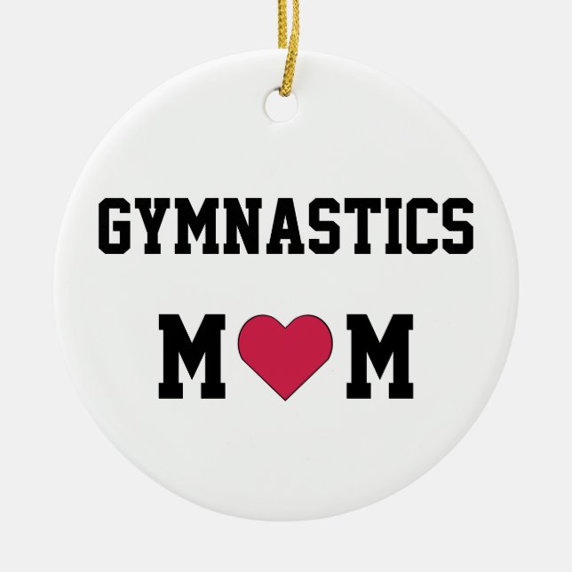 Ornement En Céramique Maman de gymnastique (Devant)