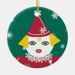 Ornement En Céramique Maman Ornament de Martzkin de flocon de neige