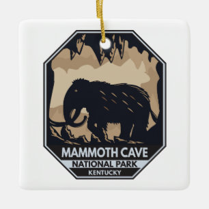 Ornement En Céramique Mammoth Cave National Park Wooly Mammoth Emblem