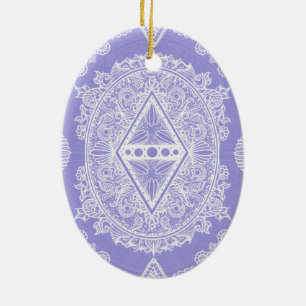 Ornement En Céramique Mandala de diamant céleste