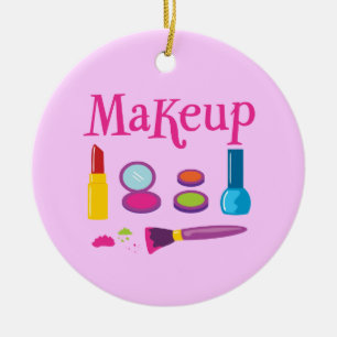 Ornement En Céramique Maquillage coloré