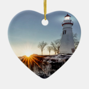 Ornement En Céramique Marblehead Lighthouse