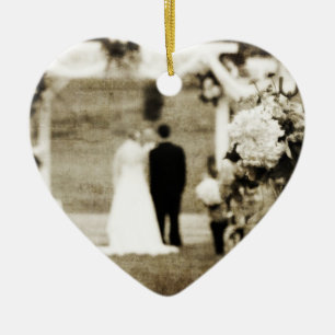 Ornement En Céramique Mariage vintage