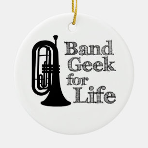 Ornement En Céramique Marquage Geek de bande Baritone