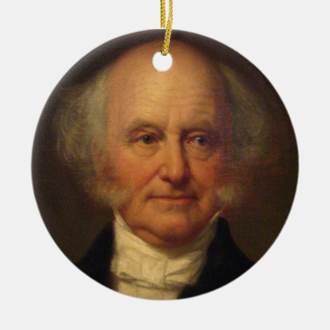 Ornement En Céramique Martin Van Buren 8e Président (Devant)