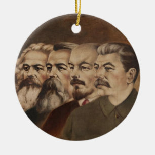 Ornement En Céramique Marx, Engels, Lénine, et Stalin