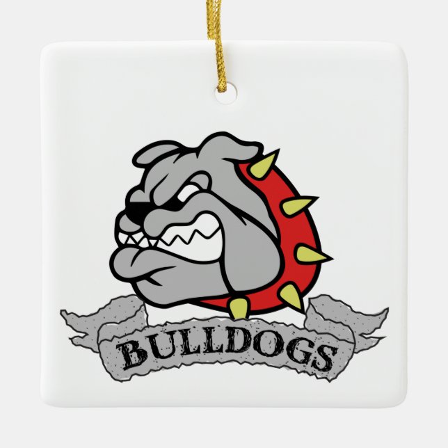 Ornement En Céramique Mason Bulldogs (Devant)