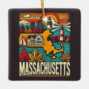 Ornement En Céramique Massachusetts