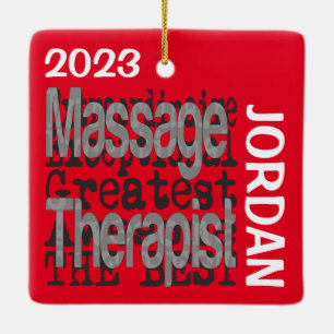 Ornement En Céramique Massage Thérapiste Extraordinaire PERSONNALISÉ
