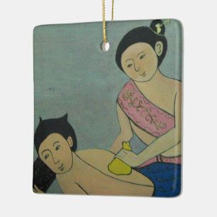 Ornement En Céramique Massage traditionnel thaïlandais