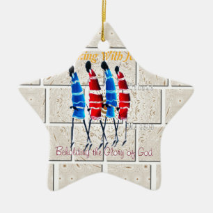 Ornement En Céramique Massai Morans art chrétien Imprimer