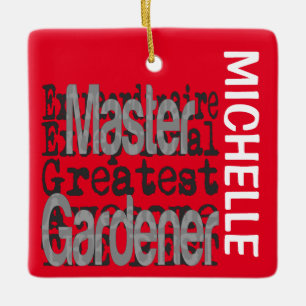 Ornement En Céramique Master Gardener Extraordinaire PERSONNALISÉ
