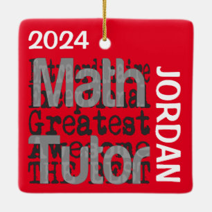Ornement En Céramique Math Tutor Extraordinaire PERSONNALISÉ