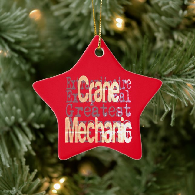 Ornement En Céramique Mécanique de grue Extraordinaire (Arbre)