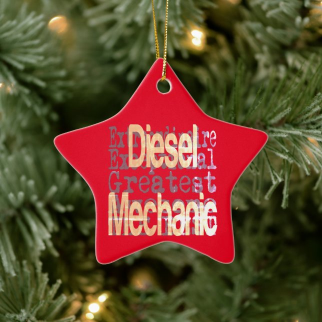 Ornement En Céramique Mécanique Diesel Extraordinaire (Arbre)