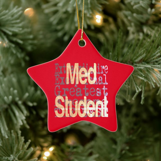Ornement En Céramique Med Student Extraordinaire (Arbre)