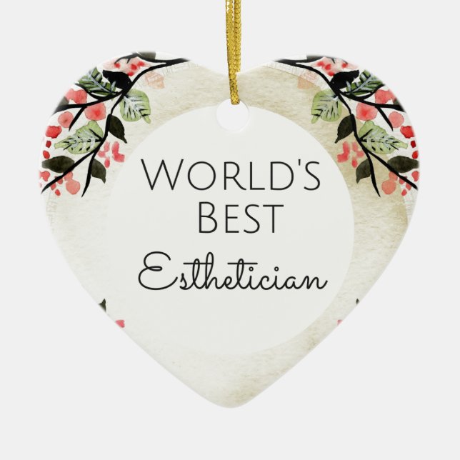 Ornement En Céramique Meilleur cadeau Esthétique du monde 2 (Devant)