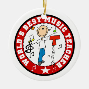 Ornement En Céramique Meilleur professeur de musique du monde