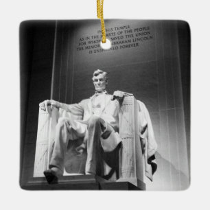 Ornement En Céramique Mémorial de Lincoln