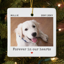 Mémorial du nom de photo de chien pour toujours da