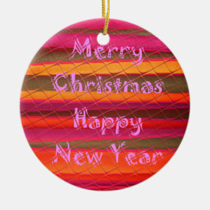 Ornement En Céramique Merry Christmas Happy