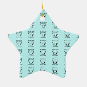 Ornement En Céramique Mes chats sont la raison pour laquelle je me révei