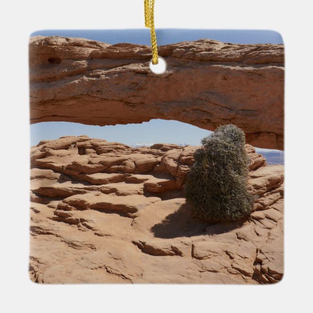 Ornement En Céramique Mesa Arch et Tumbleweed aux Canyonlands (Devant)