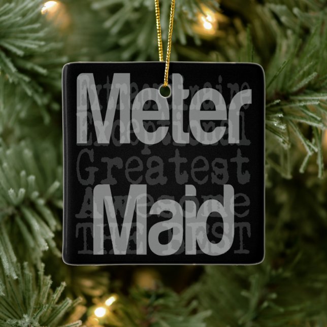 Ornement En Céramique Meter Maid Extraordinaire (Arbre)