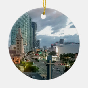 Ornement En Céramique Miami du centre