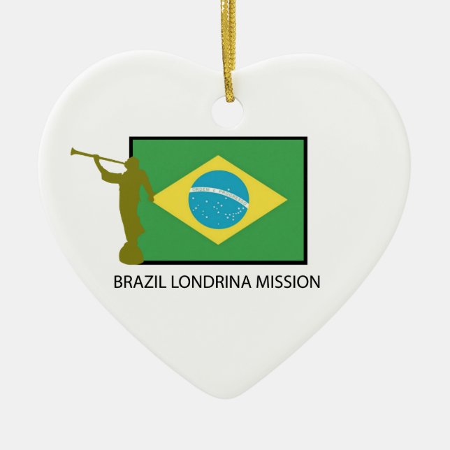 ORNEMENT EN CÉRAMIQUE MISSION LDS DU BRÉSIL LONDRINA (Devant)