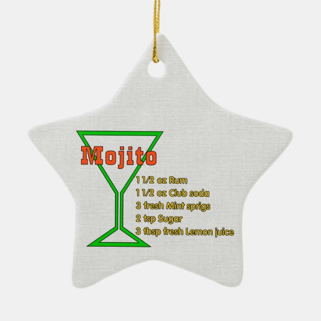 Ornement En Céramique Mojito (Devant)