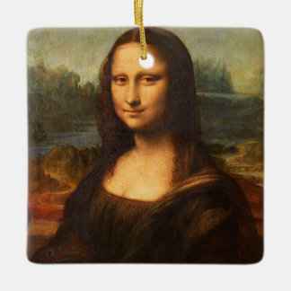 Ornement En Céramique Mona Lisa portrait peinture Leonardo Da Vinci
