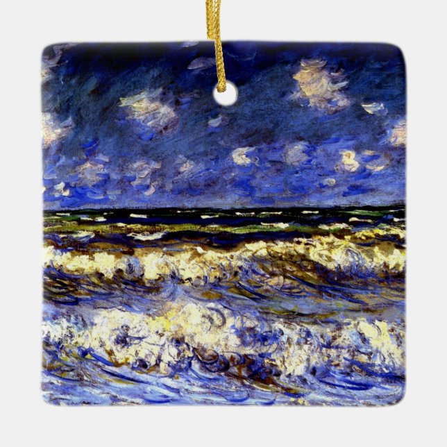 Ornement En Céramique Monet - Une Mer Orageuse (Devant)