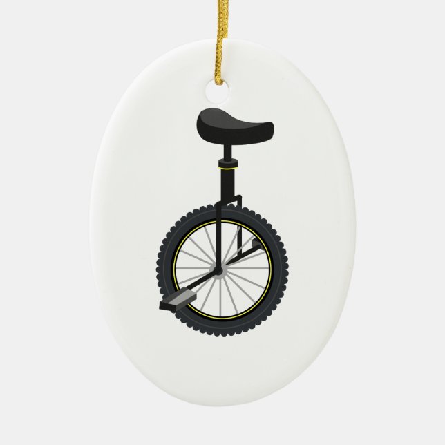 Ornement En Céramique Monocycle (Devant)